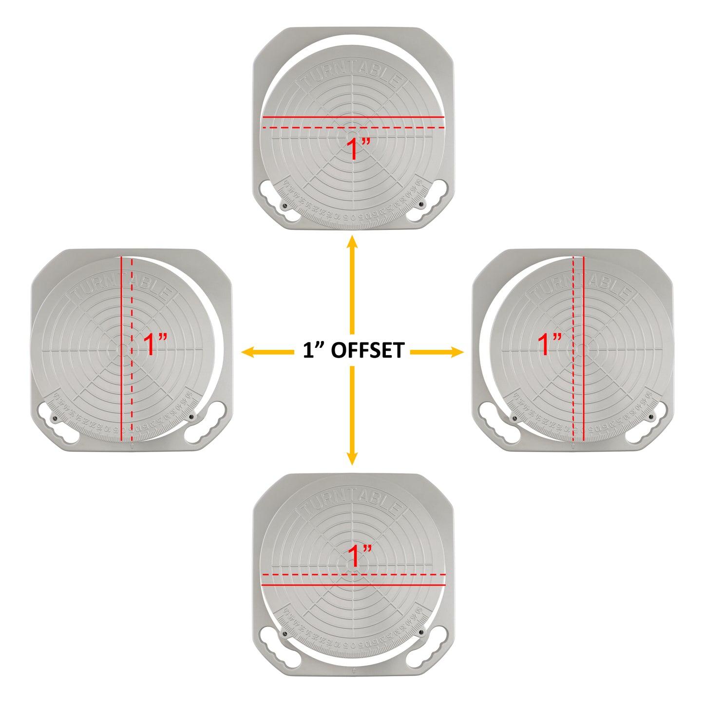 Wheel Aligner System Turnplates Turntables Radius Plates with Scale 4 Ton Load Capacity for Alignment Scissor Lift 4-Post Lift